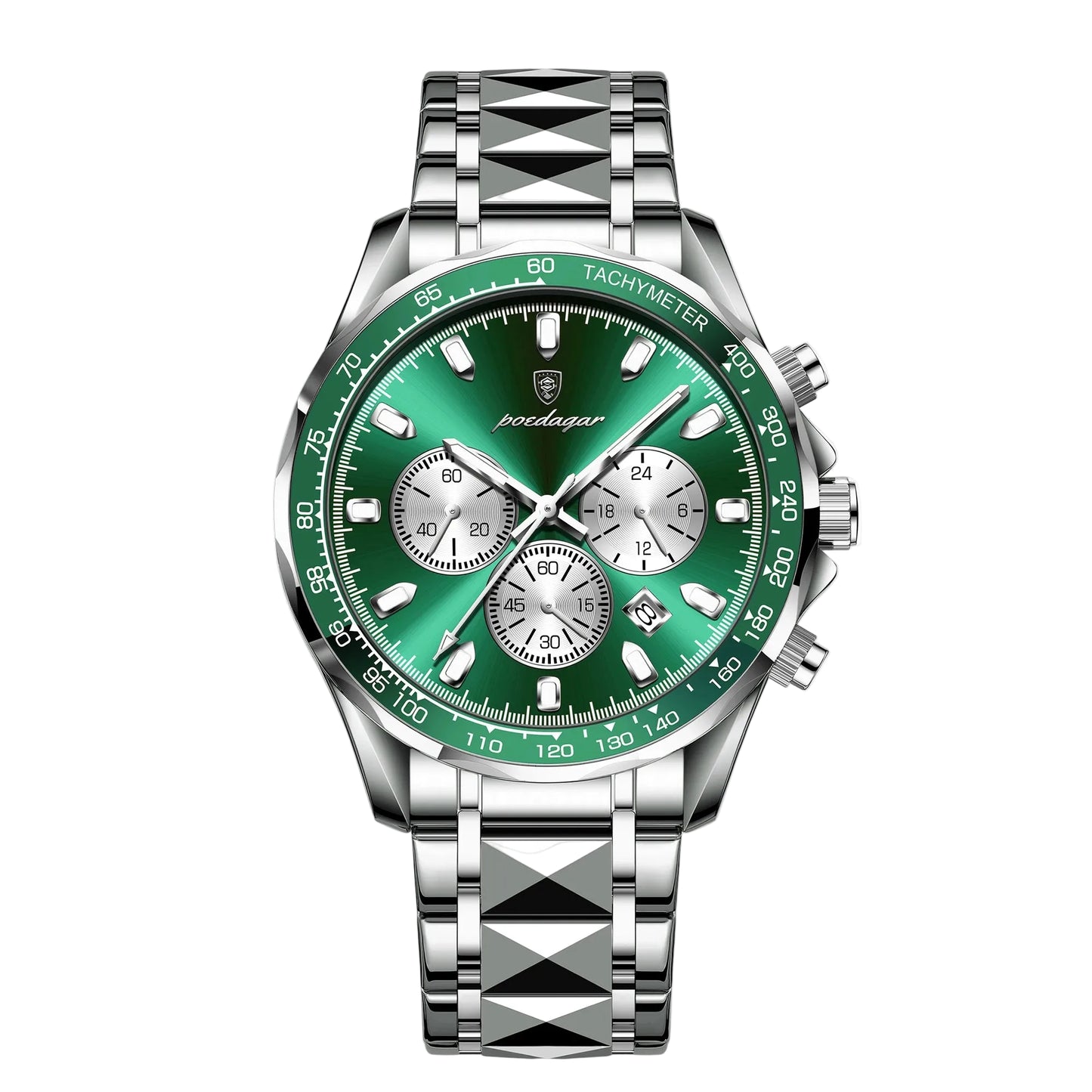 POEDAGAR Luxury Chronograph Date