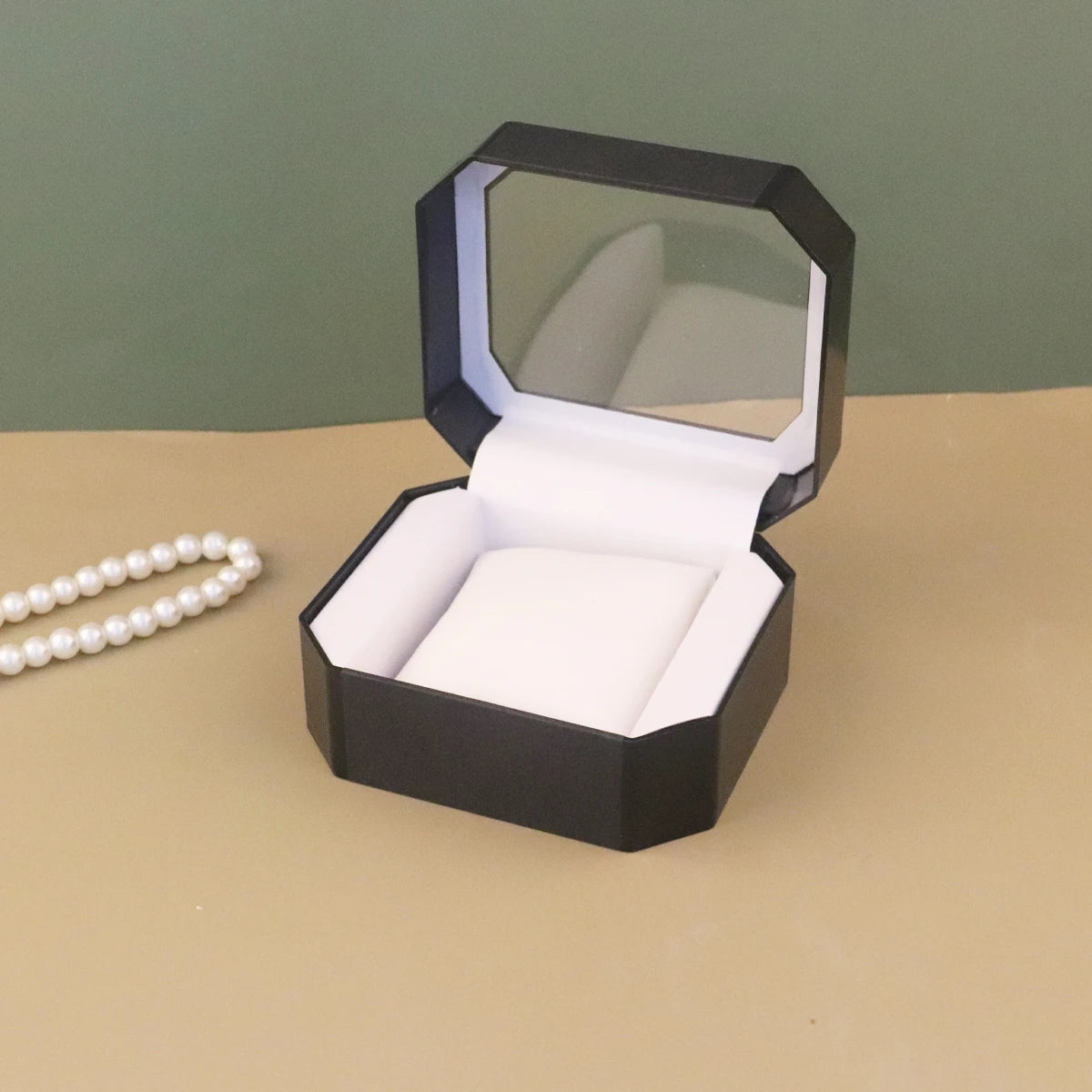 European Acrylic Watch Display & Storage Box – Single Watch Case, Black or White