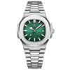 Steel Silver Green