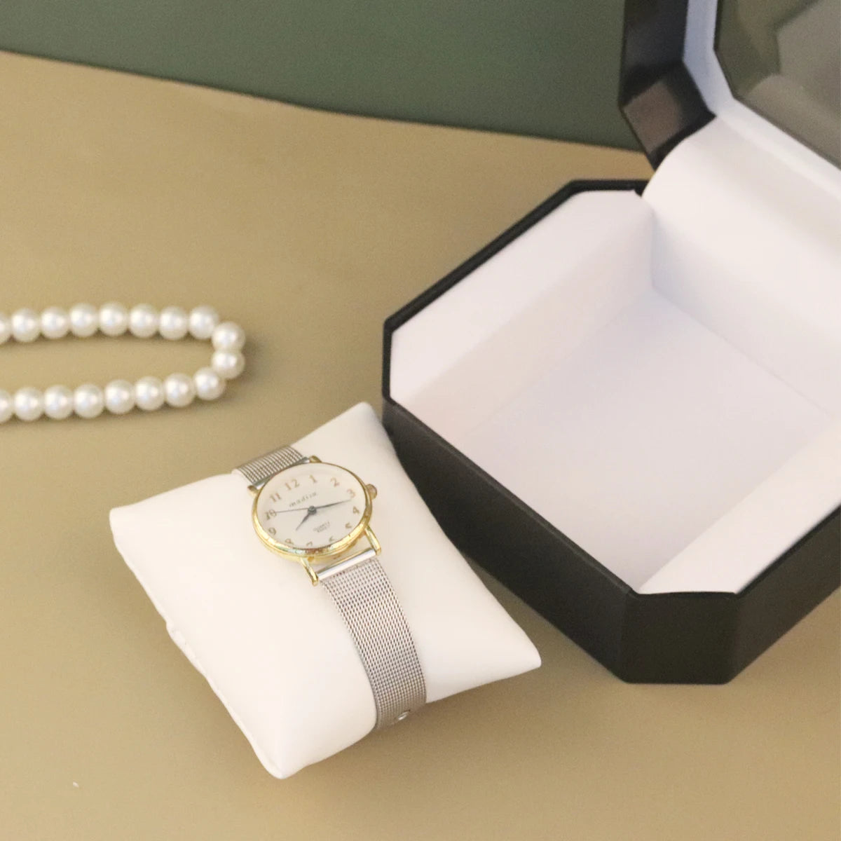 European Acrylic Watch Display & Storage Box – Single Watch Case, Black or White