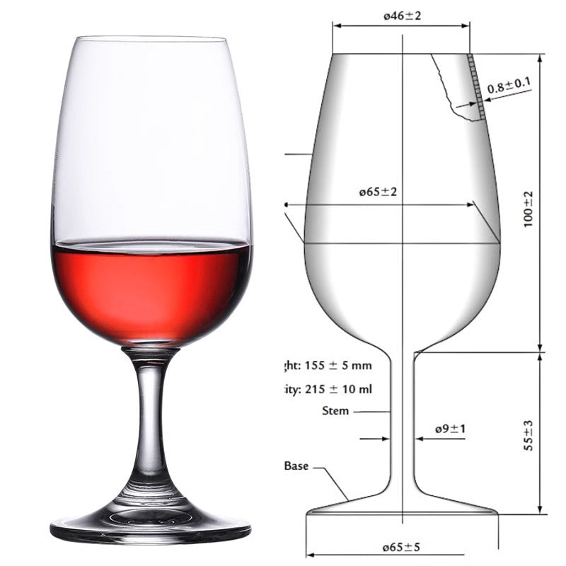 Lead-Free Crystal Red Wine Glass