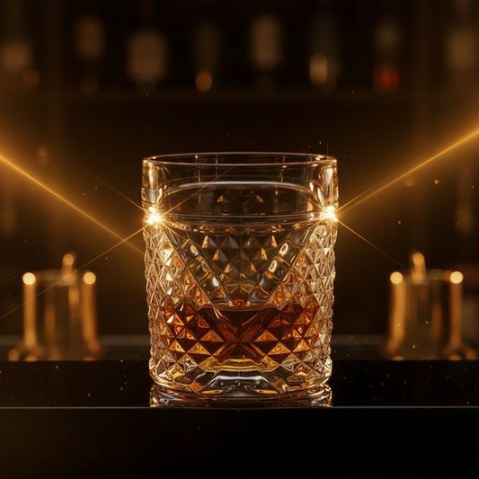 Diamond Cut Whisky Glass - Estilo Sofisticado