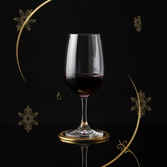 Lead-Free Crystal Red Wine Glass - Premium